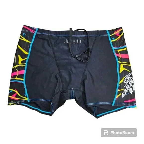 MY KILOMETER MEN ATHLETIC JAMMERS | SWIMWEAR DURABLE SQUARE LEG TRUNKS 3XL - Picture 2 of 6